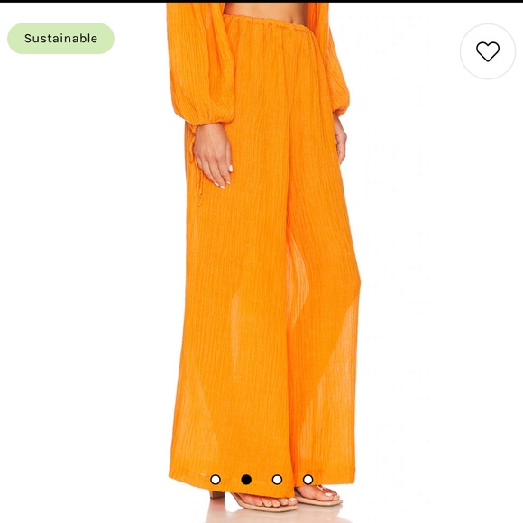 FAITHFULL THE BRAND Rupina Pants in Tangerine Size 4 - Picture 1 of 6